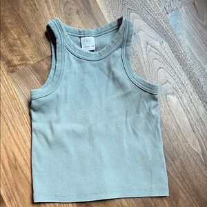 Zara Kids Green/Gray Tank Top